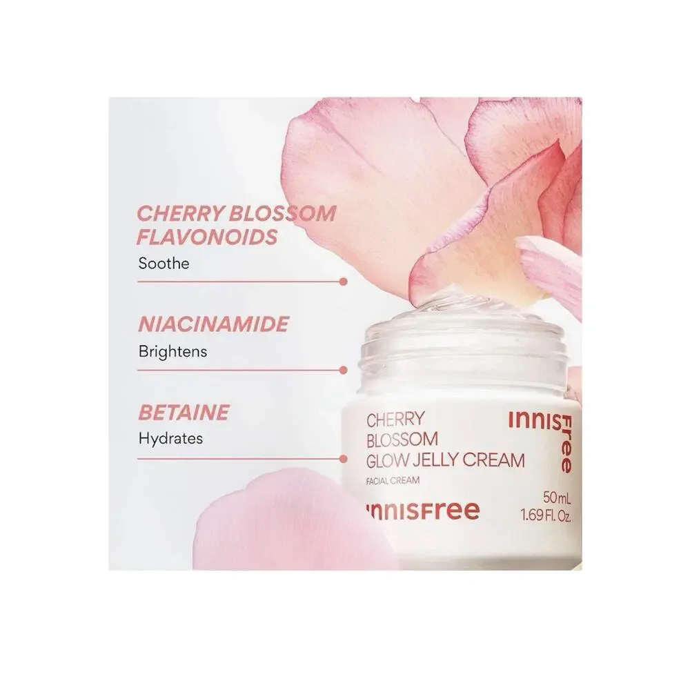 Innisfree Cherry Blossom Glow Jelly Cream 1.69 fl oz 50ml K Beauty Skincare
